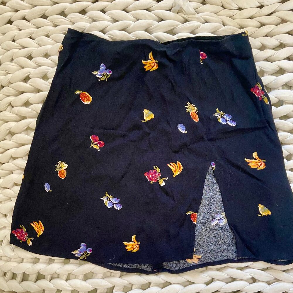 Reformation Fruit Mini Skirt Size 2